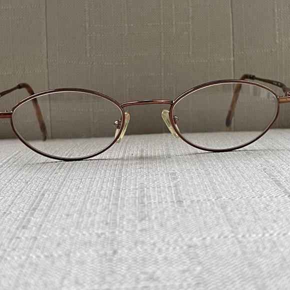 Vintage Liz Claiborne Eyeglasses Bronze Tone Glasses Frame 48[]20 LC-161 TPE - Picture 5 of 12